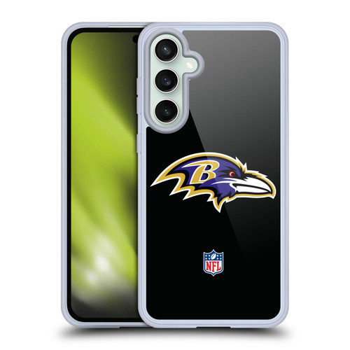 NFL Baltimore Ravens Logo Plain Soft Gel Case for Samsung Galaxy S23 FE 5G