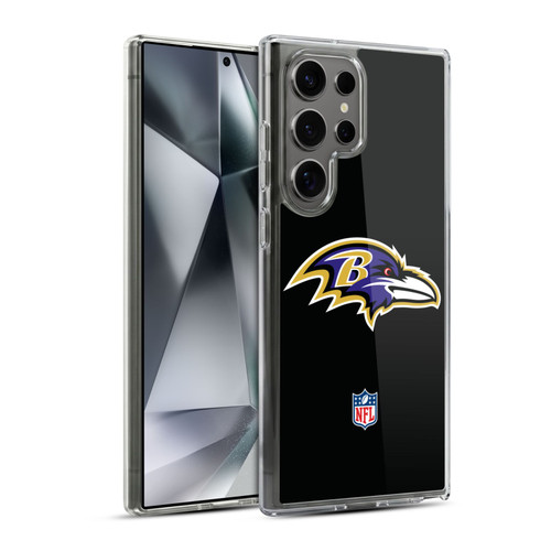 NFL Baltimore Ravens Logo Plain Soft Gel Case for Samsung Galaxy S24 Ultra 5G