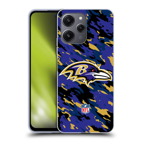 NFL Baltimore Ravens Logo Camou Soft Gel Case for Xiaomi Redmi 12