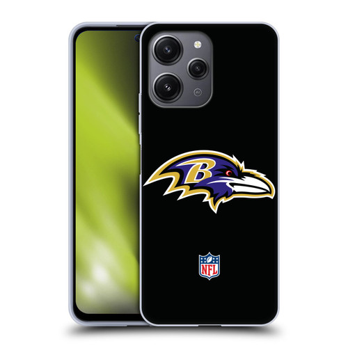NFL Baltimore Ravens Logo Plain Soft Gel Case for Xiaomi Redmi 12