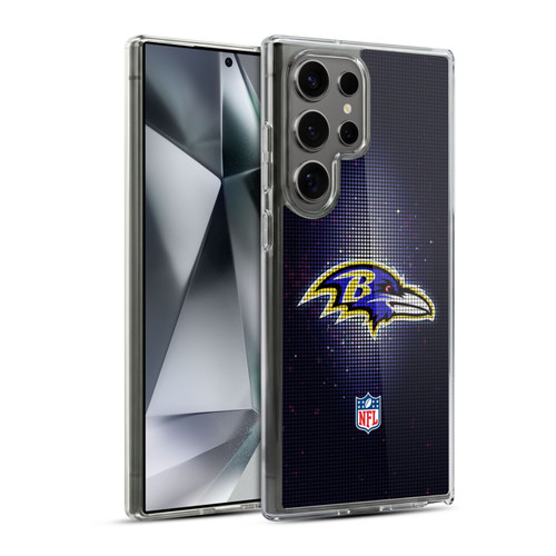 NFL Baltimore Ravens Artwork LED Soft Gel Case for Samsung Galaxy S24 Ultra 5G