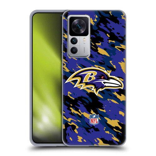 NFL Baltimore Ravens Logo Camou Soft Gel Case for Xiaomi 12T 5G / 12T Pro 5G / Redmi K50 Ultra 5G