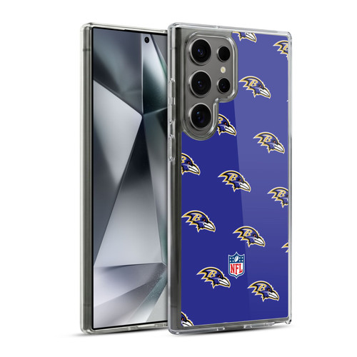 NFL Baltimore Ravens Artwork Patterns Soft Gel Case for Samsung Galaxy S24 Ultra 5G