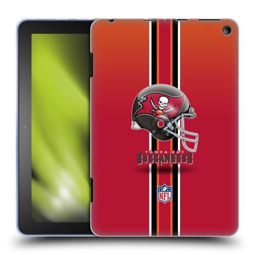 NFL Tampa Bay Buccaneers Logo Helmet Soft Gel Case for Amazon Fire HD 8/Fire HD 8 Plus 2020