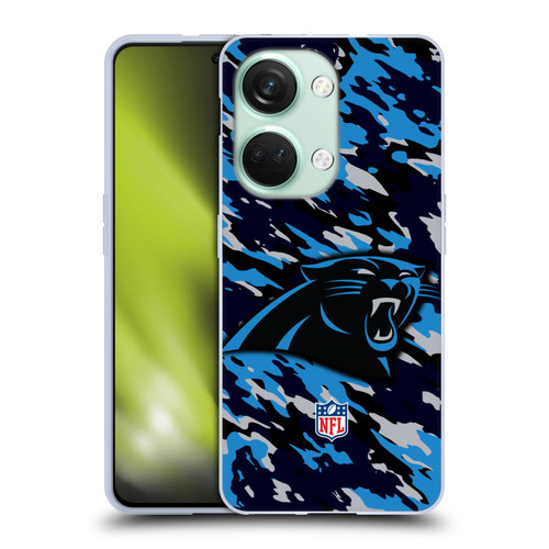 NFL Carolina Panthers Logo Camou Soft Gel Case for OnePlus Nord 3 5G
