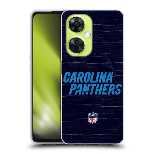 NFL Carolina Panthers Logo Distressed Look Soft Gel Case for OnePlus Nord CE 3 Lite 5G