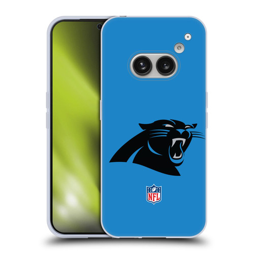 NFL Carolina Panthers Logo Plain Soft Gel Case for Nothing Phone (2a)