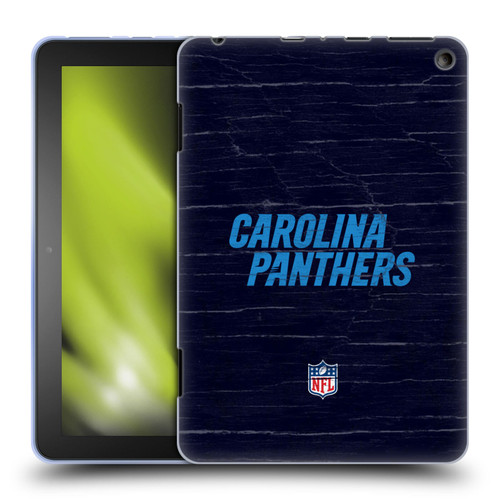 NFL Carolina Panthers Logo Distressed Look Soft Gel Case for Amazon Fire HD 8/Fire HD 8 Plus 2020
