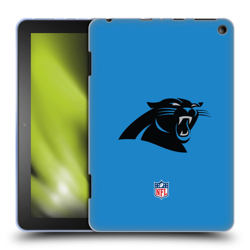NFL Carolina Panthers Logo Plain Soft Gel Case for Amazon Fire HD 8/Fire HD 8 Plus 2020