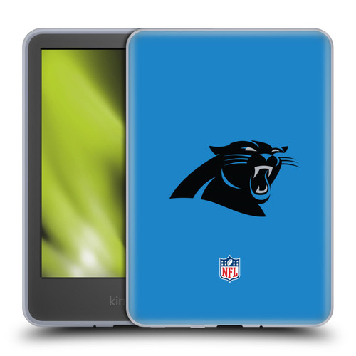 NFL Carolina Panthers Logo Plain Soft Gel Case for Amazon Kindle 11th Gen 6in 2022