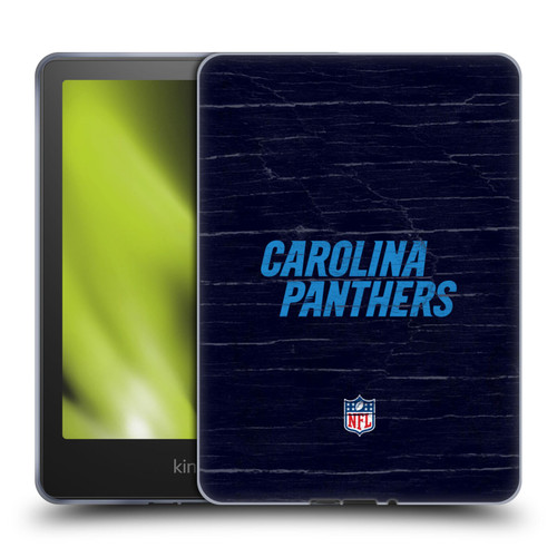 NFL Carolina Panthers Logo Distressed Look Soft Gel Case for Amazon Kindle Paperwhite 5 (2021)