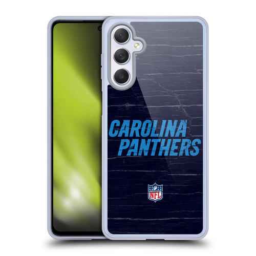 NFL Carolina Panthers Logo Distressed Look Soft Gel Case for Samsung Galaxy M54 5G