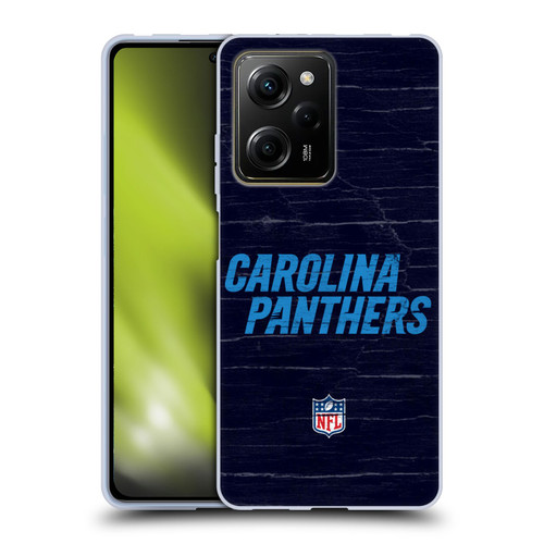 NFL Carolina Panthers Logo Distressed Look Soft Gel Case for Xiaomi Redmi Note 12 Pro 5G