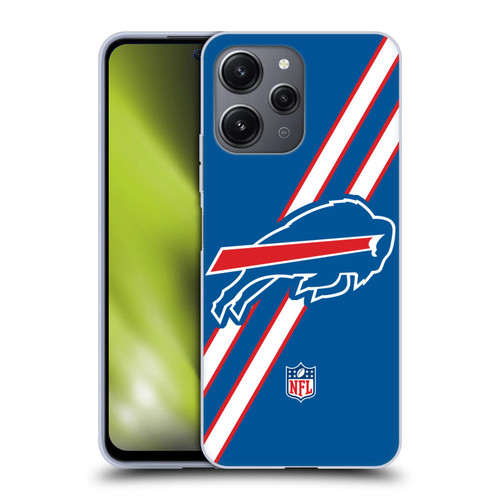 NFL Buffalo Bills Logo Stripes Soft Gel Case for Xiaomi Redmi 12