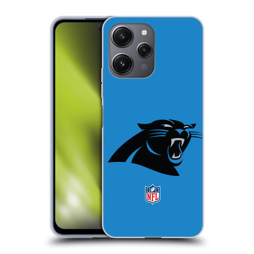 NFL Carolina Panthers Logo Plain Soft Gel Case for Xiaomi Redmi 12