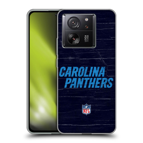 NFL Carolina Panthers Logo Distressed Look Soft Gel Case for Xiaomi 13T 5G / 13T Pro 5G