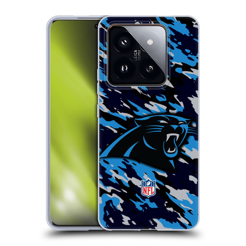 NFL Carolina Panthers Logo Camou Soft Gel Case for Xiaomi 14 Pro