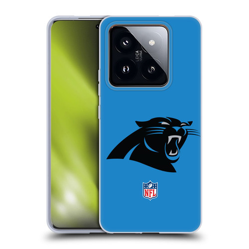 NFL Carolina Panthers Logo Plain Soft Gel Case for Xiaomi 14 Pro