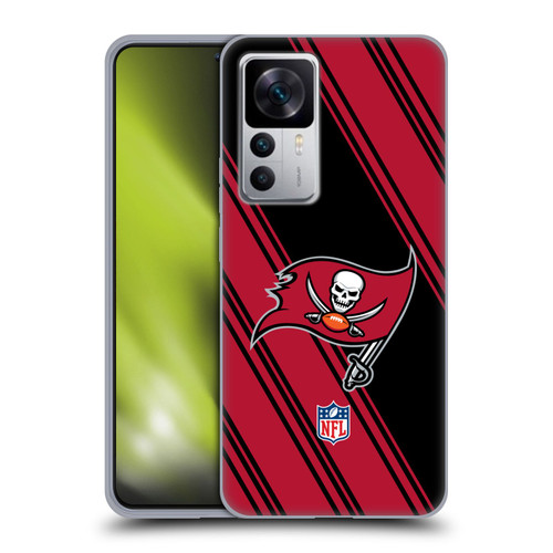 NFL Tampa Bay Buccaneers Artwork Stripes Soft Gel Case for Xiaomi 12T 5G / 12T Pro 5G / Redmi K50 Ultra 5G