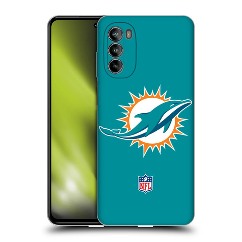 NFL Miami Dolphins Logo Plain Soft Gel Case for Motorola Moto G82 5G