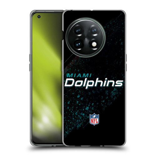 NFL Miami Dolphins Logo Blur Soft Gel Case for OnePlus 11 5G