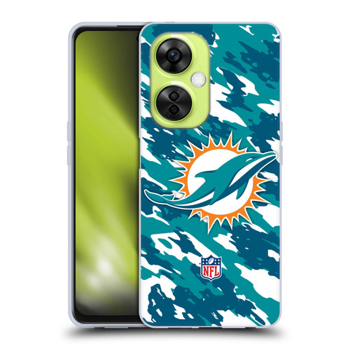 NFL Miami Dolphins Logo Camou Soft Gel Case for OnePlus Nord CE 3 Lite 5G