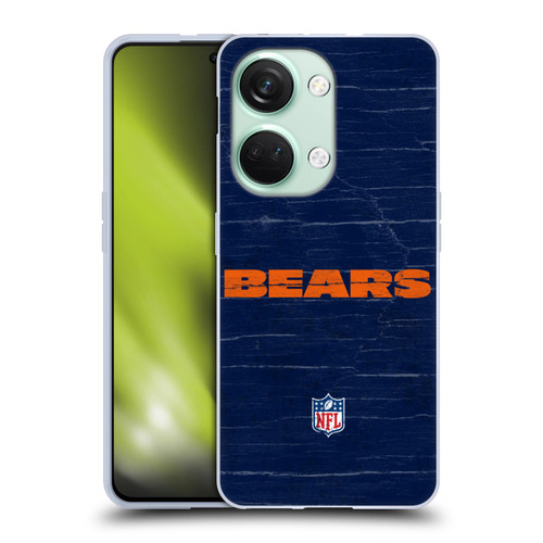 NFL Chicago Bears Logo Distressed Look Soft Gel Case for OnePlus Nord 3 5G