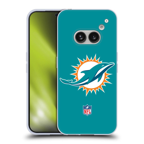 NFL Miami Dolphins Logo Plain Soft Gel Case for Nothing Phone (2a)