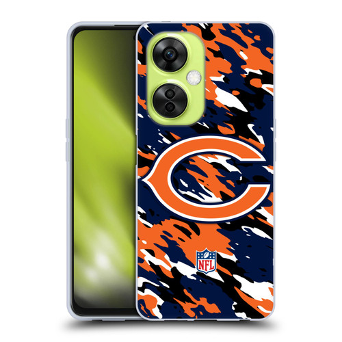 NFL Chicago Bears Logo Camou Soft Gel Case for OnePlus Nord CE 3 Lite 5G