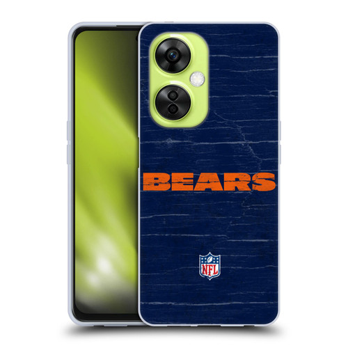 NFL Chicago Bears Logo Distressed Look Soft Gel Case for OnePlus Nord CE 3 Lite 5G