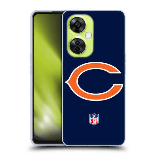 NFL Chicago Bears Logo Plain Soft Gel Case for OnePlus Nord CE 3 Lite 5G