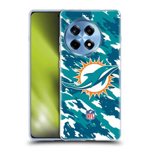 NFL Miami Dolphins Logo Camou Soft Gel Case for OnePlus 12R