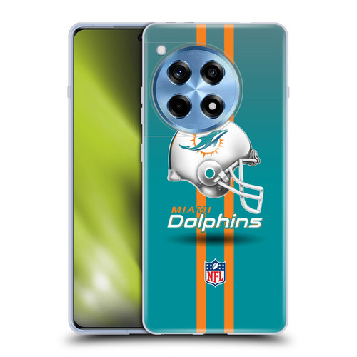 NFL Miami Dolphins Logo Helmet Soft Gel Case for OnePlus 12R