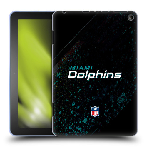 NFL Miami Dolphins Logo Blur Soft Gel Case for Amazon Fire HD 8/Fire HD 8 Plus 2020