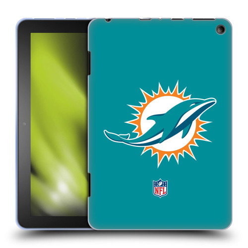 NFL Miami Dolphins Logo Plain Soft Gel Case for Amazon Fire HD 8/Fire HD 8 Plus 2020