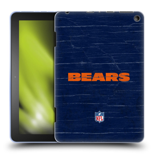 NFL Chicago Bears Logo Distressed Look Soft Gel Case for Amazon Fire HD 8/Fire HD 8 Plus 2020