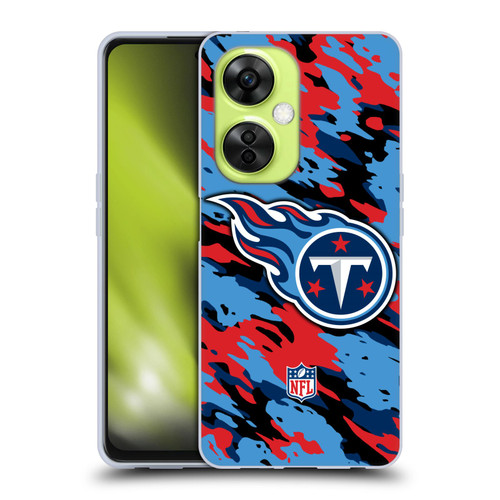NFL Tennessee Titans Logo Camou Soft Gel Case for OnePlus Nord CE 3 Lite 5G
