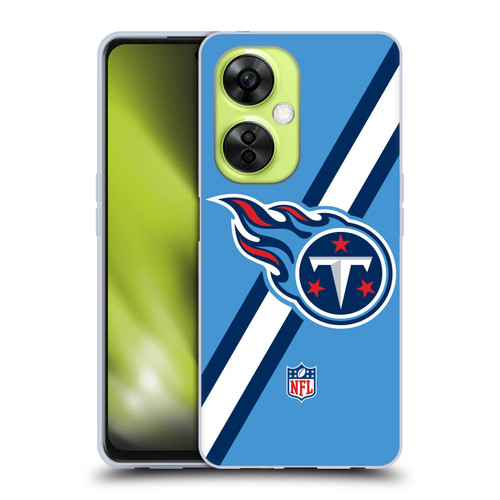 NFL Tennessee Titans Logo Stripes Soft Gel Case for OnePlus Nord CE 3 Lite 5G