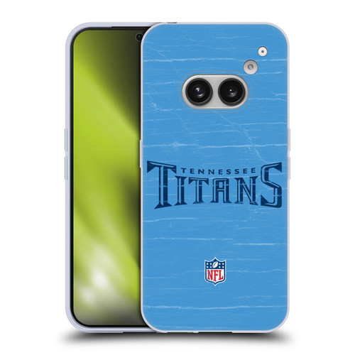 NFL Tennessee Titans Logo Distressed Look Soft Gel Case for Nothing Phone (2a)