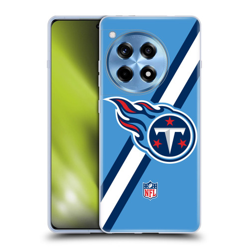 NFL Tennessee Titans Logo Stripes Soft Gel Case for OnePlus 12R