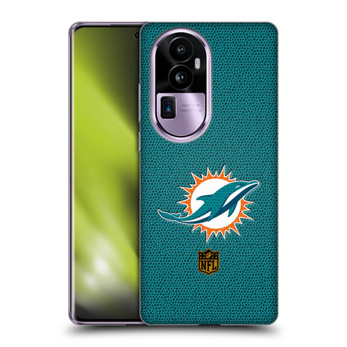 NFL Miami Dolphins Logo Football Soft Gel Case for OPPO Reno10 Pro+