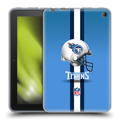 NFL Tennessee Titans Logo Helmet Soft Gel Case for Amazon Fire 7 2022