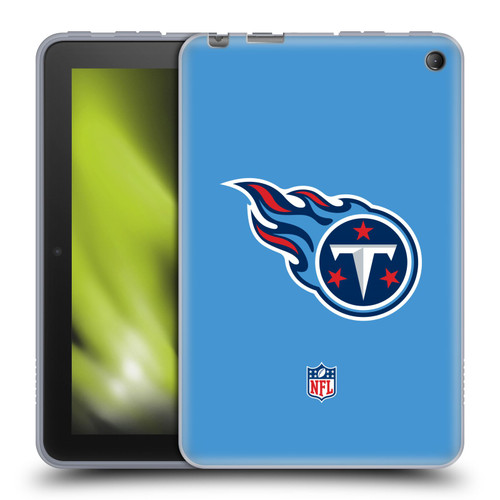 NFL Tennessee Titans Logo Plain Soft Gel Case for Amazon Fire 7 2022