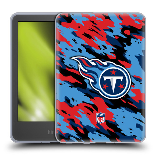 NFL Tennessee Titans Logo Camou Soft Gel Case for Amazon Kindle 11th Gen 6in 2022