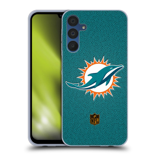 NFL Miami Dolphins Logo Football Soft Gel Case for Samsung Galaxy A15