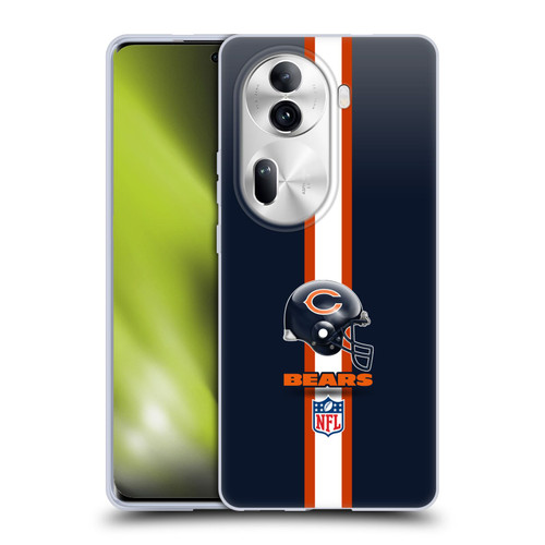 NFL Chicago Bears Logo Helmet Soft Gel Case for OPPO Reno11 Pro