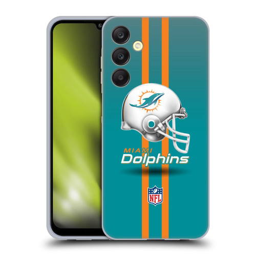 NFL Miami Dolphins Logo Helmet Soft Gel Case for Samsung Galaxy A25 5G