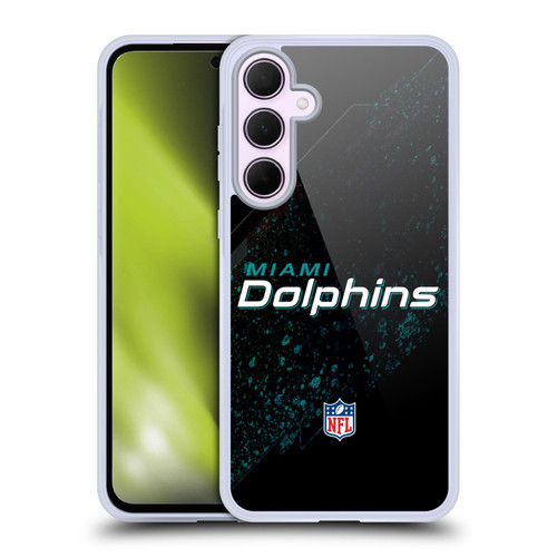 NFL Miami Dolphins Logo Blur Soft Gel Case for Samsung Galaxy A35 5G