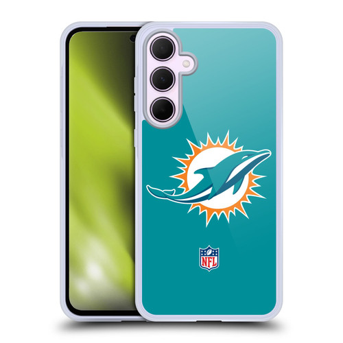 NFL Miami Dolphins Logo Plain Soft Gel Case for Samsung Galaxy A35 5G