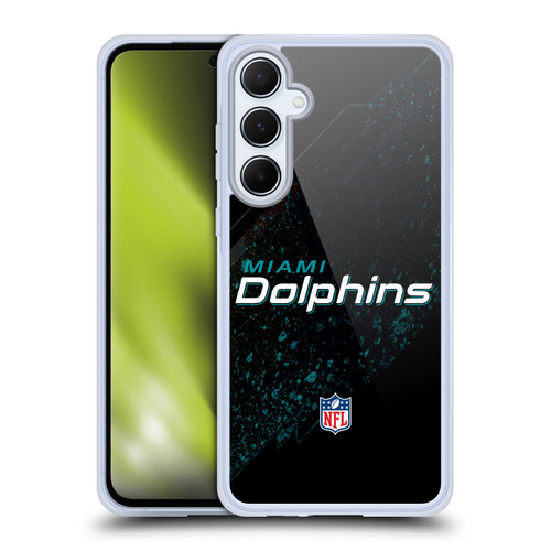 NFL Miami Dolphins Logo Blur Soft Gel Case for Samsung Galaxy A55 5G